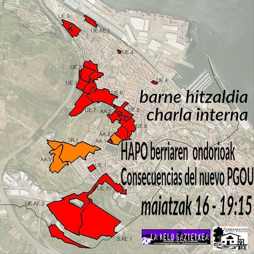 Hitzaldia Santurtziko HAPO / Charla sobre PGOU Santurtzi